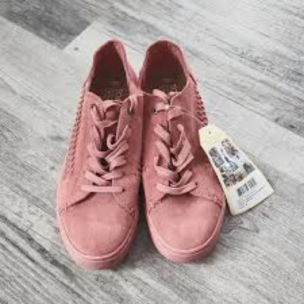 TOMS Pink Suede Sneakers